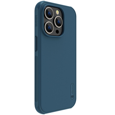 Dėklas Nillkin Super Frosted Shield Pro iPhone 14 Pro Max Mėlynas 2