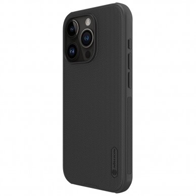 Nillkin Super Frosted Shield Pro iPhone 15 Pro Case - Juodas  2