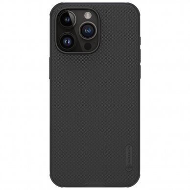 Nillkin Super Frosted Shield Pro iPhone 15 Pro Max Case - Juodas