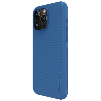 Nillkin Super Frosted Shield Pro iPhone 15 Pro Max Case - Mėlynas 2