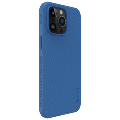 Nillkin Super Frosted Shield Pro iPhone 15 Pro Max Case - Mėlynas 4