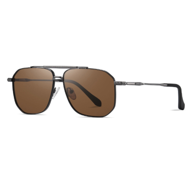 [Užsakomoji prekė] Akiniai de Soare, Barbati - Techsuit Polarized (8538) - Gun Color / Brown