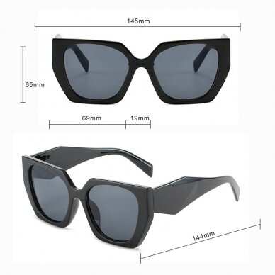 [Užsakomoji prekė] Akiniai Femei - Techsuit Non-Polarized (3967) - Juodas / Gray 7