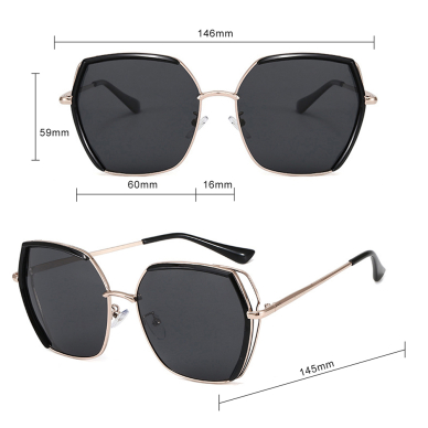 [Užsakomoji prekė] Akiniai Polarizati - Techsuit Polarized (9768) - Rudas / Gold / Pink 5