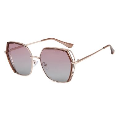 [Užsakomoji prekė] Akiniai Polarizati - Techsuit Polarized (9768) - Rudas / Gold / Pink