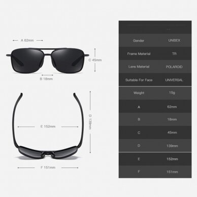 [Užsakomoji prekė] Akiniai nuo saulės- Techsuit Polarised TR90 (MM99) - Matte Mėlynas / Pilkas 5