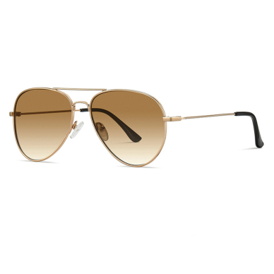 [Užsakomoji prekė] Akiniai Unisex - Techsuit Polarized (3025) - auksinis / Brown