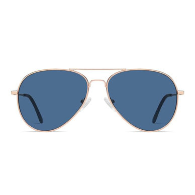 [Užsakomoji prekė] Akiniai Unisex - Techsuit Polarized (3025) - Rožino aukso spalvos / Harbor Blue 1