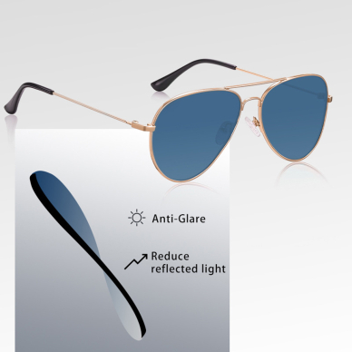 [Užsakomoji prekė] Akiniai Unisex - Techsuit Polarized (3025) - sidabrinis / Ice Blue 3