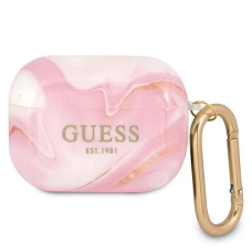 Originalus dėklas Guess GUAPUNMP AirPods Pro cover rožinis/rožinis Marble Collection