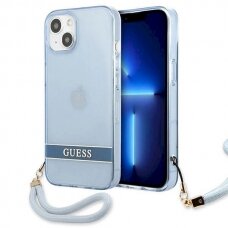 Originalus dėklas Guess GUHCP13SHTSGSB iPhone 13 mini 5,4 Mėlynas / Mėlynas hardcase Translucent Stap