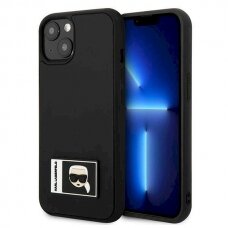 Originalus dėklas Karl Lagerfeld KLHCP13S3DKPK iPhone 13 mini 5,4 "Juodas hardcase Ikonik Patch