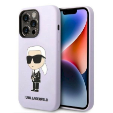 Originalus dėklas Karl Lagerfeld KLHCP14XSNIKBCU iPhone 14 Pro Max 6.7  hardcase Violetinis Silicone Ikonik