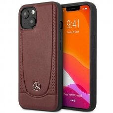 Originalus dėklas Mercedes MEHCP14SARMRE iPhone 14 6.1 Raudonas hardcase Leather Urban Bengale