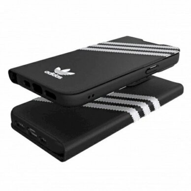 Originalus Adidas dėklas OR Booklet Case PU iPhone 13 Pro / 13 6,1"   Juodas Baltas 47112 2