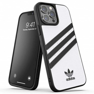 Originalus Adidas dėklas OR Molded PU iPhone 13 Pro Max 6.7 Baltas / Baltas 47143