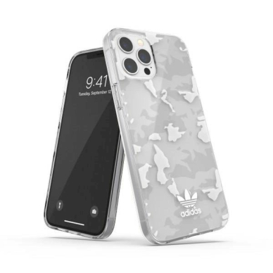 Originalus Adidas dėklas OR SnapCase Camo iPhone 12 Pro Ma x Baltas 43706