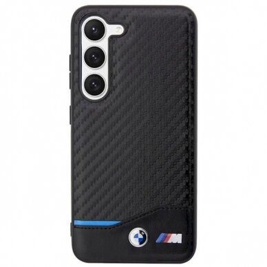 Originalus BMW dėklas BMHCS23M22NBCK S23+ S916 Juodas Leather Carbon 2