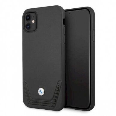 Originalus dėklas BMW BMHCN61RSWPK iPhone 11 6,1" / Xr  Juodas hardcase Leather Perforate