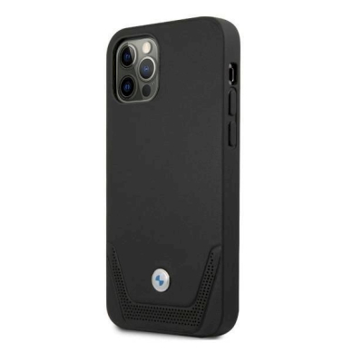 Originalus dėklas BMW BMHCP12LRSWPK iPhone 12 Pro Max 6,7"  Juodas hardcase Leather Perforate 1