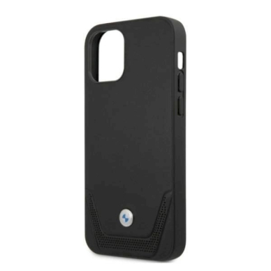 Originalus dėklas BMW BMHCP12LRSWPK iPhone 12 Pro Max 6,7"  Juodas hardcase Leather Perforate 5