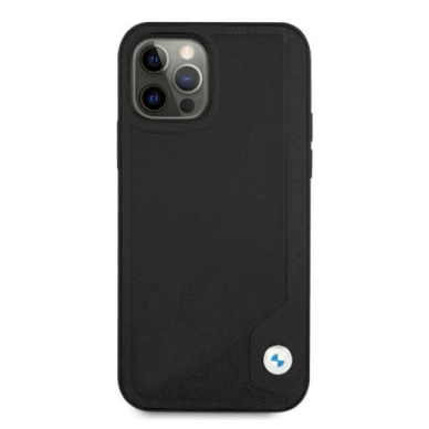 Originalus dėklas BMW BMHCP12MRCDPK iPhone 12/12 Pro 6,1"  Juodas hardcase Leather Deboss 2