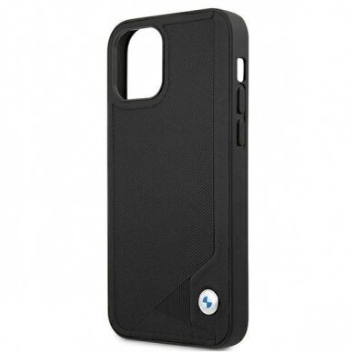 Originalus dėklas BMW BMHCP12SRCDPK iPhone 12 mini 5,4"  Juodas hardcase Leather Deboss 5