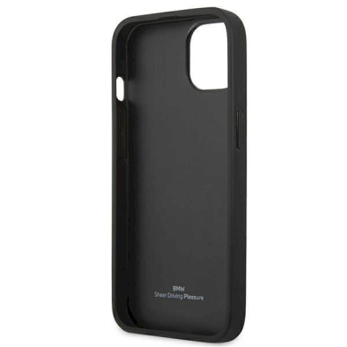 Originalus dėklas BMW BMHCP13MRSPPR iPhone 13 6,1" Raudonas hardcase Leather Curve Perforate 5