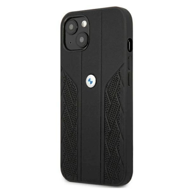 Originalus dėklas BMW BMHCP13SRSPPK iPhone 13 mini 5,4"  Juodas hardcase Leather Curve Perforate 1