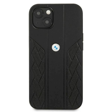 Originalus dėklas BMW BMHCP13SRSPPK iPhone 13 mini 5,4"  Juodas hardcase Leather Curve Perforate 2