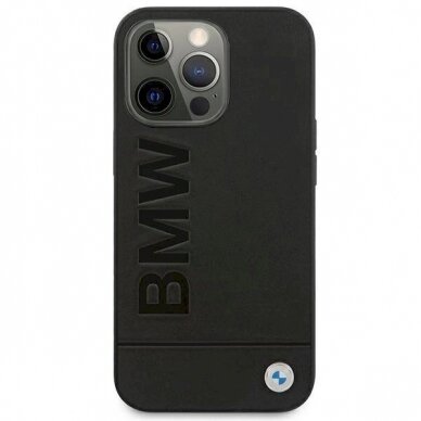 Originalus dėklas BMW BMHCP13XSLLBK iPhone 13 Pro Max 6,7"  Juodas hardcase Signature Logo Imprint 2