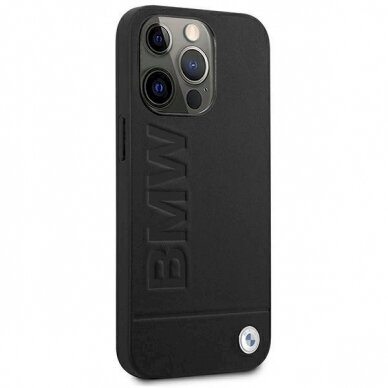 Originalus dėklas BMW BMHCP13XSLLBK iPhone 13 Pro Max 6,7"  Juodas hardcase Signature Logo Imprint 3