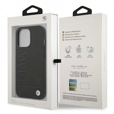 Originalus dėklas BMW BMHCP13XSLLBK iPhone 13 Pro Max 6,7"  Juodas hardcase Signature Logo Imprint 7