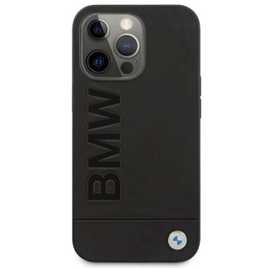 Originalus dėklas BMW BMHMP14LSLLBK iPhone 14 Pro 6,1"  Juodas hardcase Signature Logo Imprint Magsafe 2