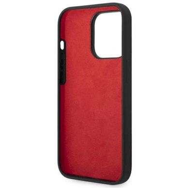 Originalus dėklas Ferrari FEHCP14LSIBBK iPhone 14 Pro 6.1  Juodas hardcase Silicone Metal Logo 6