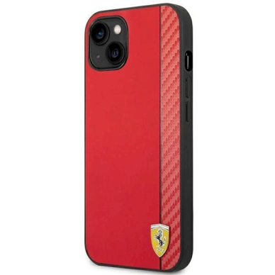 Originalus dėklas Ferrari FEHCP14MAXRE iPhone 14 Plus 6.7  Raudonas hardcase Carbon 1