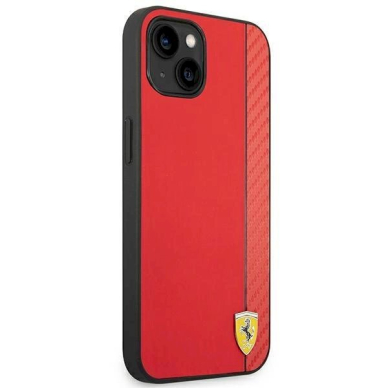 Originalus dėklas Ferrari FEHCP14MAXRE iPhone 14 Plus 6.7  Raudonas hardcase Carbon 3