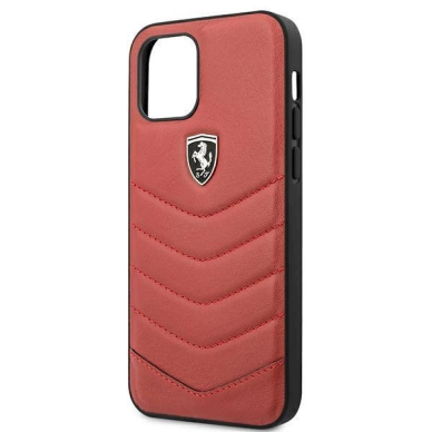 Originalus dėklas Ferrari FEHQUHCP12MRE iPhone 12/12 Pro Raudonas hardcase Off Track Quilted 5