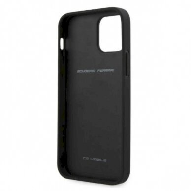 Originalus dėklas Ferrari FESAXHCP12LBK iPhone 12 Pro Max 6.7  Juodas hardcase On Track Carbon Stripe 6