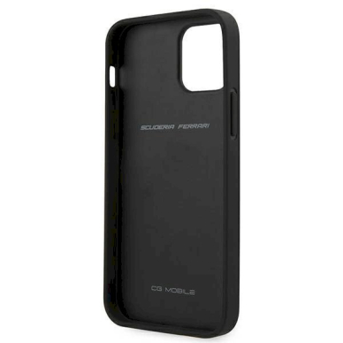 Originalus dėklas Ferrari FESAXHCP12SBK iPhone 12 mini 5.4  Juodas hardcase On Track Carbon Stripe 6