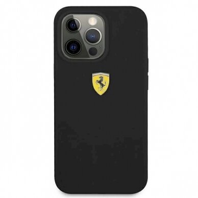 Originalus dėklas Ferrari FESSIHCP13LBK iPhone 13 Pro / 13 6.1  Juodas hardcase Silicone 2