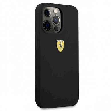 Originalus dėklas Ferrari FESSIHCP13LBK iPhone 13 Pro / 13 6.1  Juodas hardcase Silicone 3