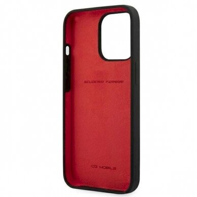 Originalus dėklas Ferrari FESSIHCP13LBK iPhone 13 Pro / 13 6.1  Juodas hardcase Silicone 6