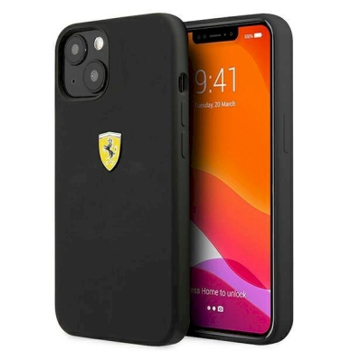 Originalus dėklas Ferrari FESSIHCP13MBK iPhone 13 6.1  Juodas hardcase Silicone