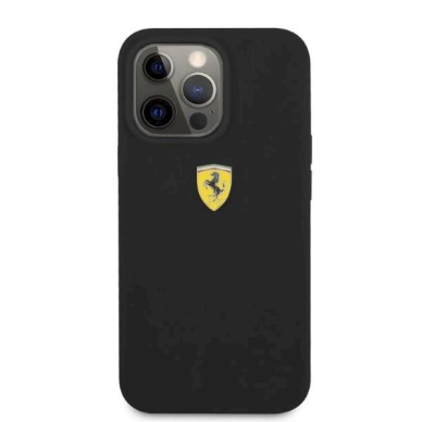 Originalus dėklas Ferrari FESSIHMP13LBK iPhone 13 Pro / 13 6.1  Juodas hardcase Silicone MagSafe 2