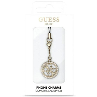 Originalus dėklas Guess Dėklas GUCPM4DRD Phone Apyrankė 4G Rhinestone Charm 1