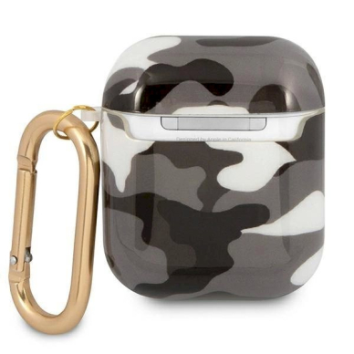 Originalus dėklas Guess GUA2UCAMG AirPods cover Juodas Camo Collection 2