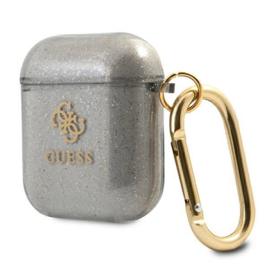 Originalus dėklas Guess GUA2UCG4GK AirPods cover Juodas Glitter Collection