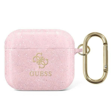 Originalus dėklas Guess GUA3UCG4GP AirPods 3 cover rožinis/rožinis Glitter Collection 2