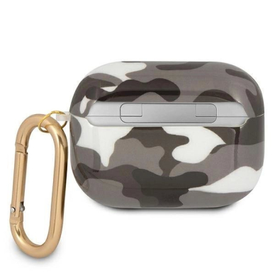 Originalus dėklas Guess GUAPUCAMG AirPods Pro cover Juodas Camo Collection 1